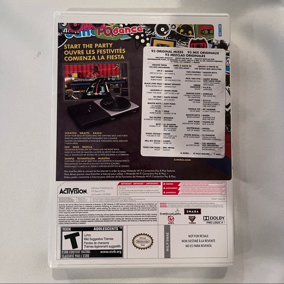 DJ Hero by Activison, Nintendo Wii Game with Instruction Booklet - Picture 2 of 5